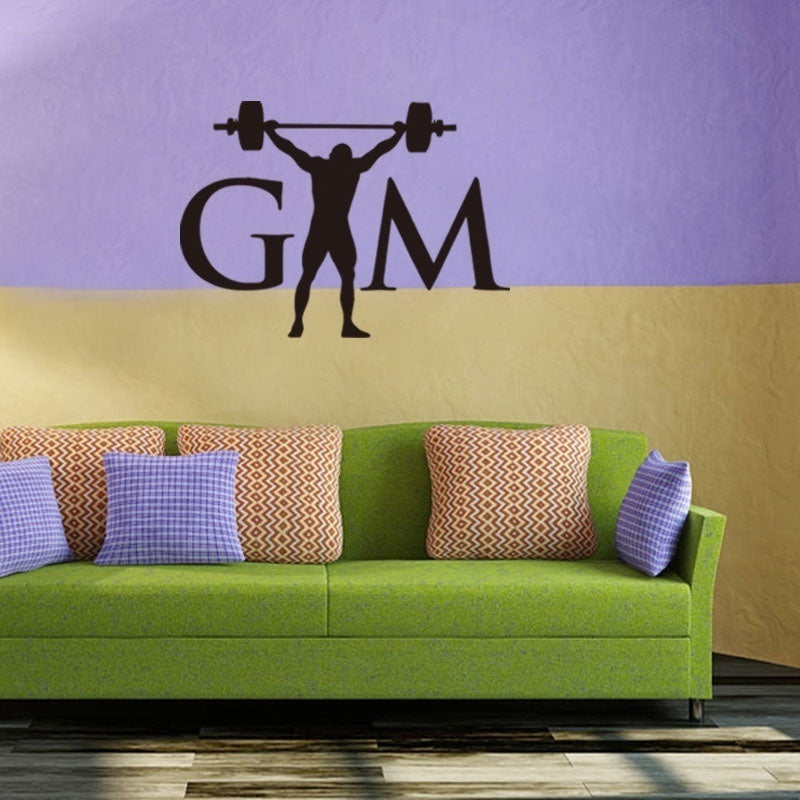 New Fashion Weight Lifting Lifter Decal Vinyl Sticker for Car Truck Window Wall Decals Stickers