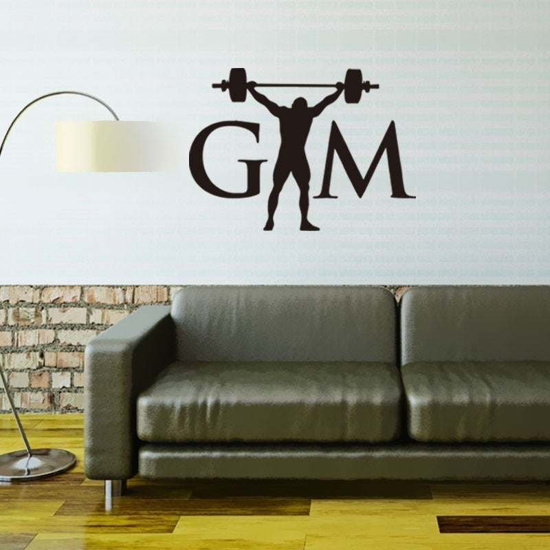 New Fashion Weight Lifting Lifter Decal Vinyl Sticker for Car Truck Window Wall Decals Stickers