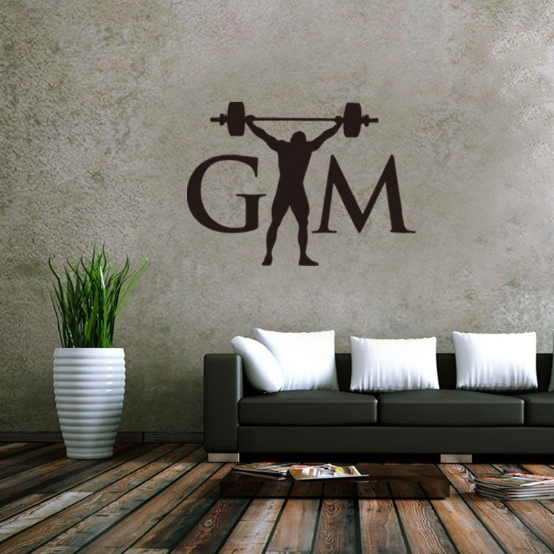 New Fashion Weight Lifting Lifter Decal Vinyl Sticker for Car Truck Window Wall Decals Stickers