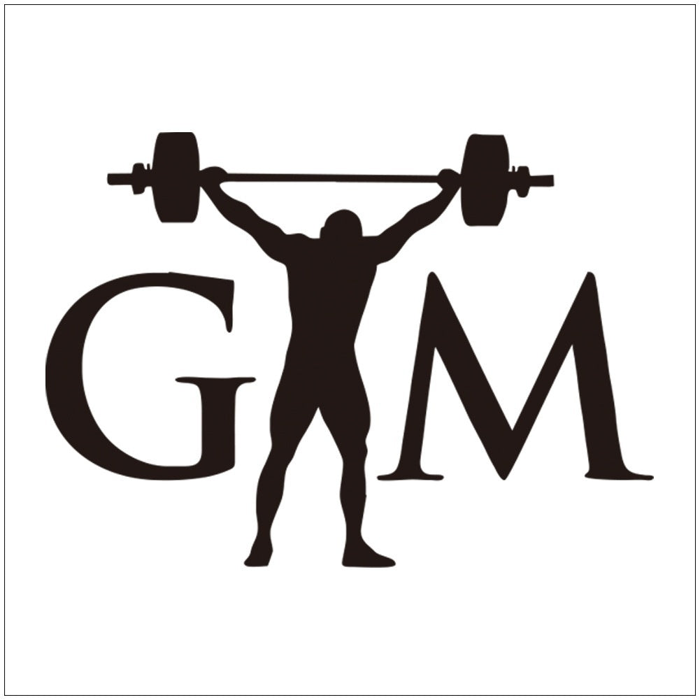 New Fashion Weight Lifting Lifter Decal Vinyl Sticker for Car Truck Window Wall Decals Stickers