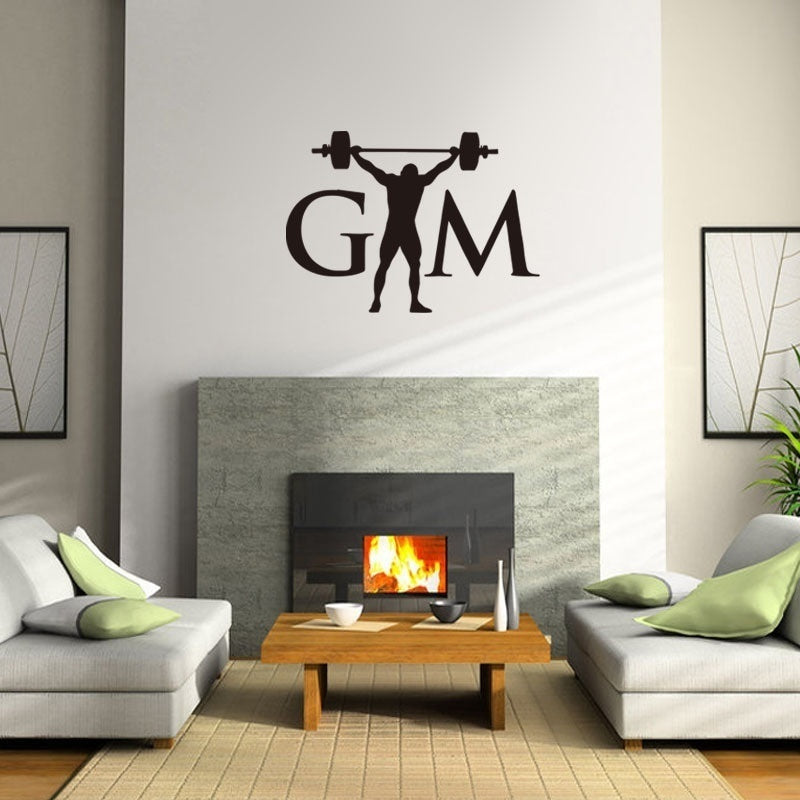 New Fashion Weight Lifting Lifter Decal Vinyl Sticker for Car Truck Window Wall Decals Stickers