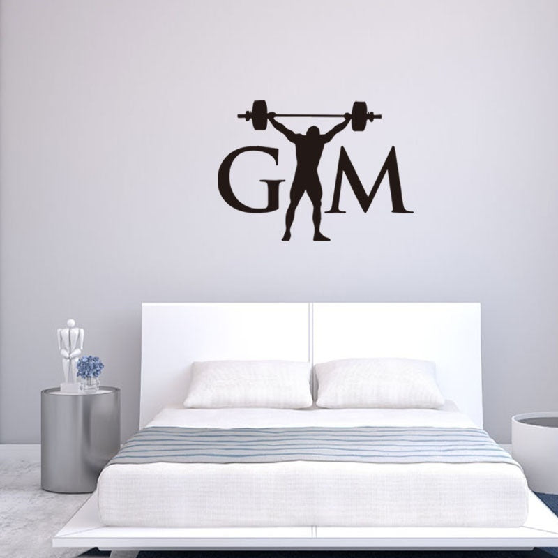 New Fashion Weight Lifting Lifter Decal Vinyl Sticker for Car Truck Window Wall Decals Stickers