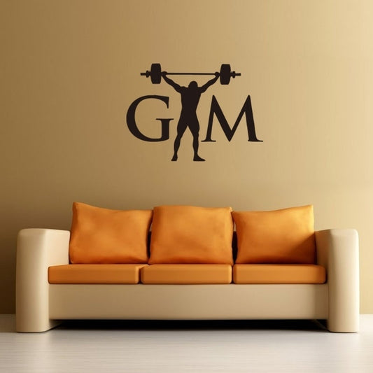 New Fashion Weight Lifting Lifter Decal Vinyl Sticker for Car Truck Window Wall Decals Stickers