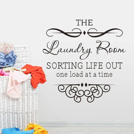 New Brand   Laundry Today or Naked Tomorrow Vinyl Wall Quotes Decal Sticker Room Decor Saying English Lettering PVC Decorations for Bathroom