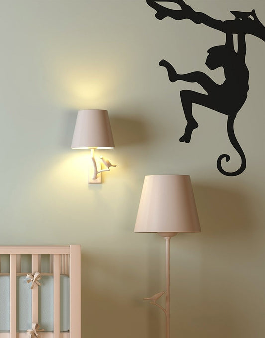 2018 NEW  Animals Vinyl Wall Art Safari Monkey on Tree Branch Wall Decal Sticker - Black