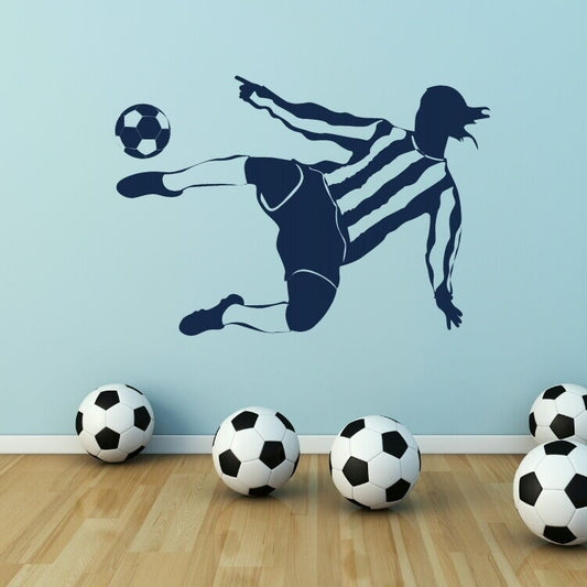 Hot   Footballer - Sport Wall Sticker / Home Vinyl Art Decal / Big Sport Transfer