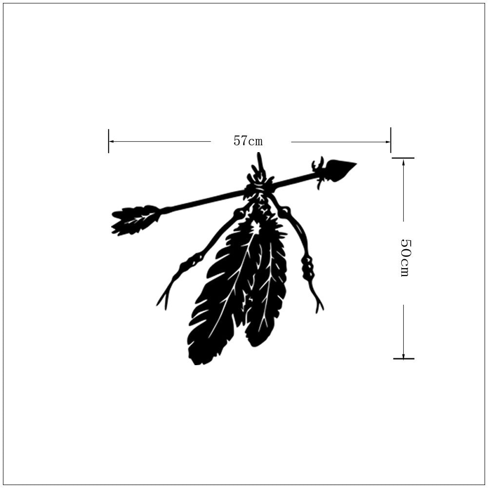 New Brand   Native American Arrow Feather Wall Stickers Art Design Removable Vinyl Laptop Sticker Waterproof