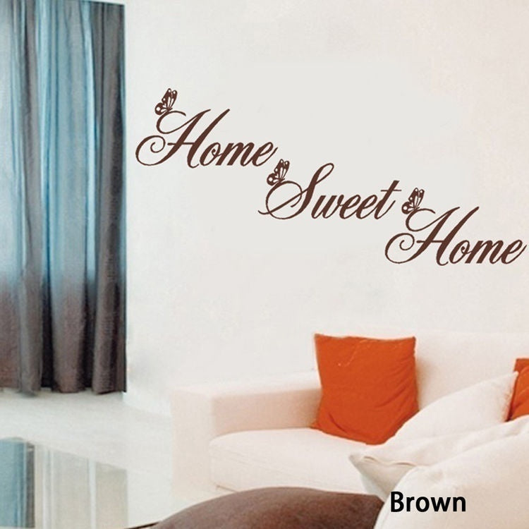 "Home Sweet Home" Wall Quote Sticker Wall Decals Mural Art Lounge
