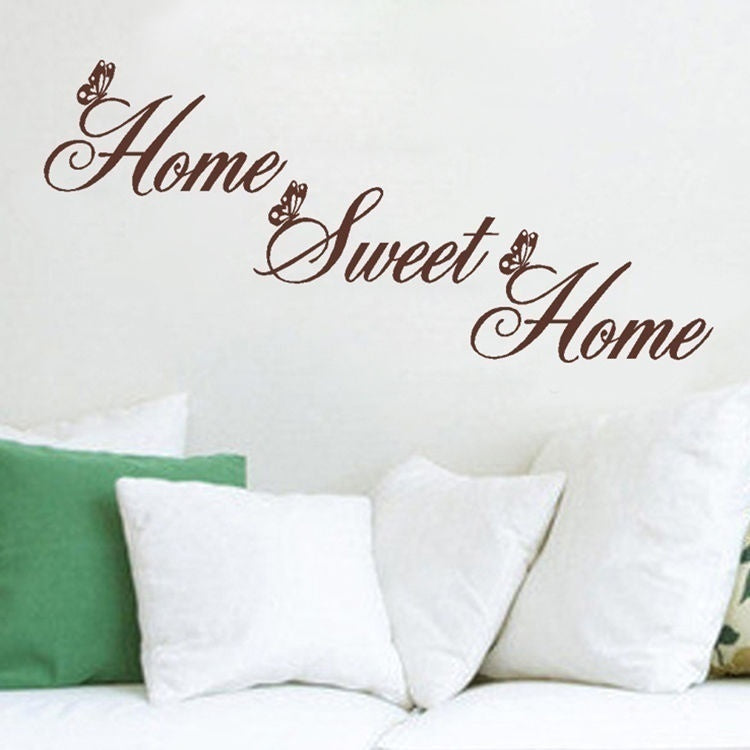 "Home Sweet Home" Wall Quote Sticker Wall Decals Mural Art Lounge