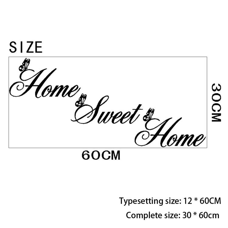 "Home Sweet Home" Wall Quote Sticker Wall Decals Mural Art Lounge