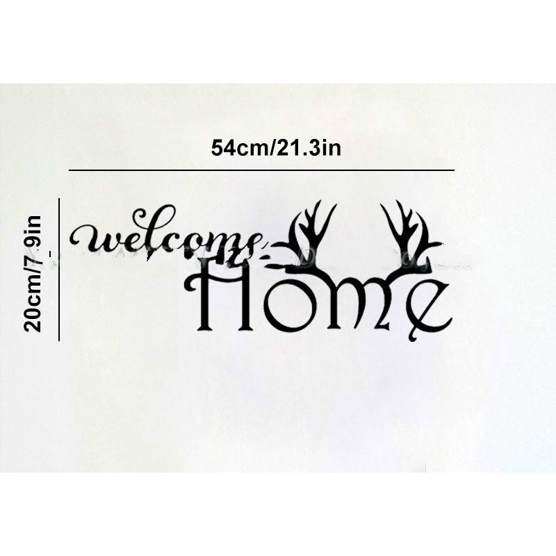New Fashion   Welcome Home Quote Wall Decals LANRUN5505 Home Decorative Removable Vinyl Wall Stickers Adesivo De Parede