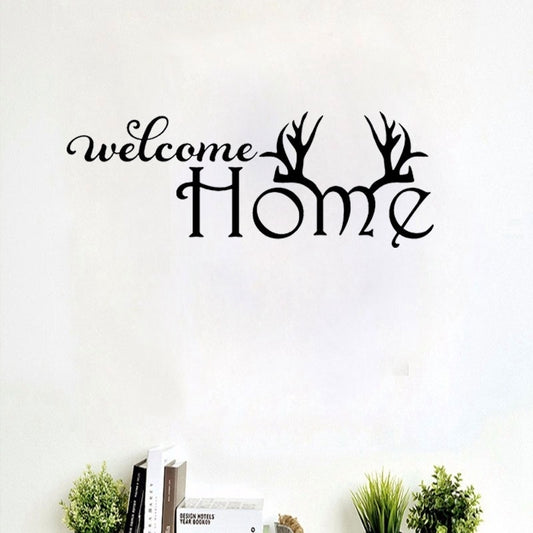 New Fashion   Welcome Home Quote Wall Decals LANRUN5505 Home Decorative Removable Vinyl Wall Stickers Adesivo De Parede
