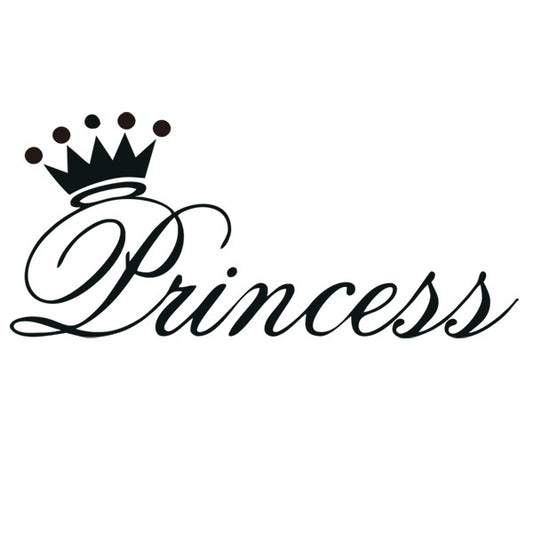 Fashion  Various Color Beautiful Princess Crown Wall Sticker Bedroom Decor Vinyl Decal Die Cut - Girl Crown Car Window Baby Art