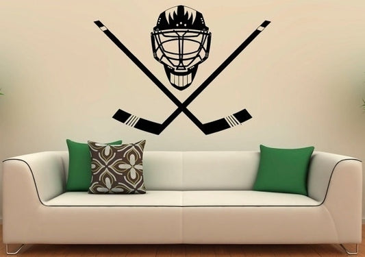 New Hot   Hockey Wall Decal Wall Sticker Sports Interior Bedroom Home Decor Dorm Room Wall Poster Art Murals