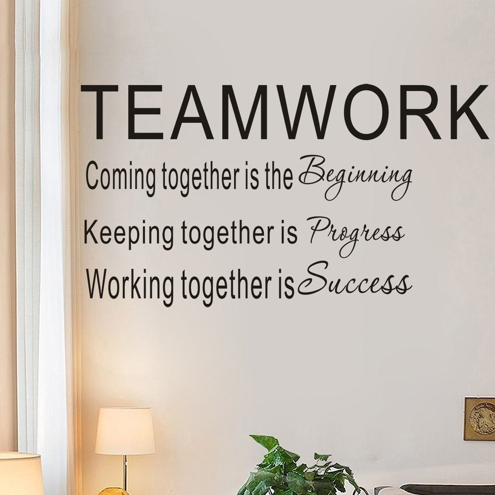 Fashion    Large Teamwork Definition Office Vinyl Wall Decals Quotes Sayings Words Art Decor Lettering Vinyl Wall Art