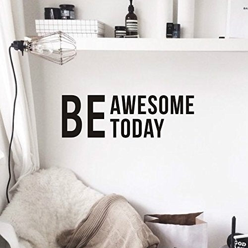2018 NEW  Vinyl Wall Decals Quotes,Removable Inspirational Wall Art,Be Awesome Today Wall Mural Home Decor