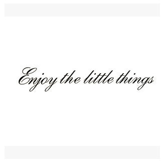 New Fashion    56*11cm "enjoy the little thing" pvc removable wall stickers wall decals decorative adesivo de parede wall stickers home decor