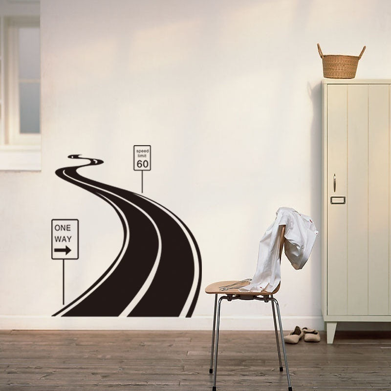 Hot     Road Street Highway Wall Sticker Vinyl Wall Art Wall Poster Wall Decal Home Decor