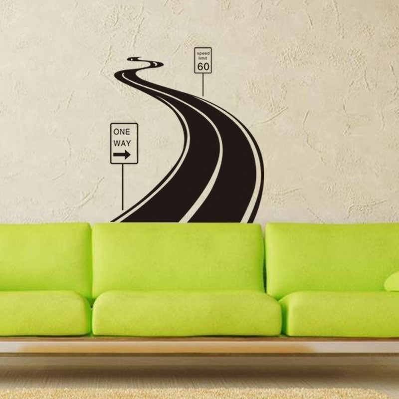 Hot     Road Street Highway Wall Sticker Vinyl Wall Art Wall Poster Wall Decal Home Decor