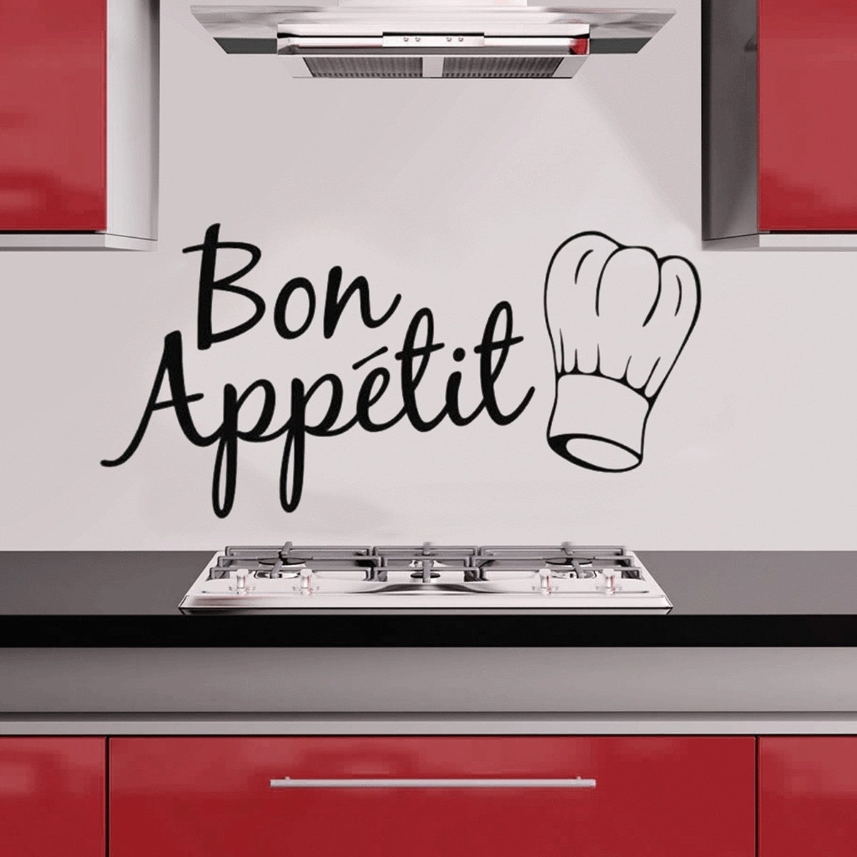 High-quality  Removable Bon Appetit English letters Wall Sticker Art Decal Cafe Kitchen Dinning Room Decor