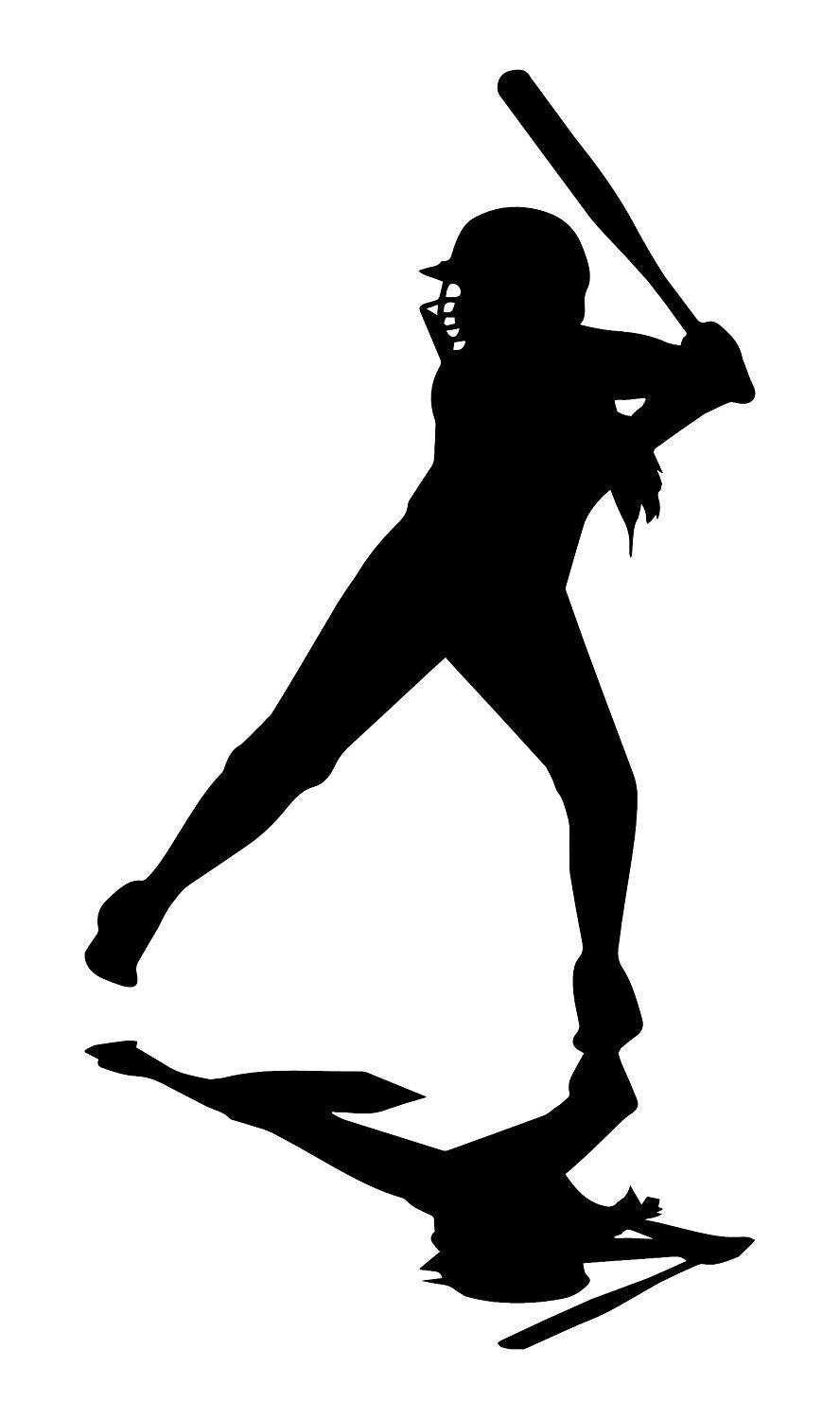 High-quality   Softball Gifts Large Wall Decal. Vinyl Wall Decal. For College Softball, Girls Softball and Women Softball Players.