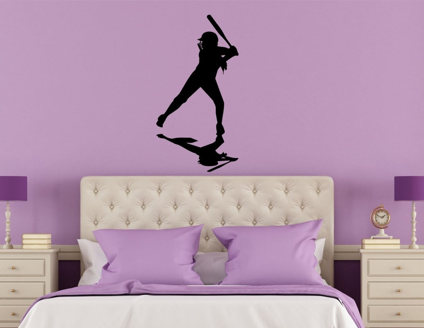 High-quality   Softball Gifts Large Wall Decal. Vinyl Wall Decal. For College Softball, Girls Softball and Women Softball Players.