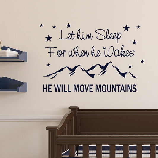 Hot Wall Sticker He will move mountains