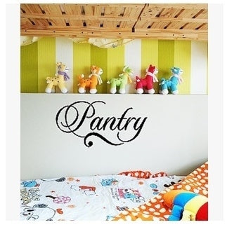 New Hot    58.4*27.9cm "pantry" pvc removable wall stickers wall decals decorative adesivo de parede wall stickers home decor