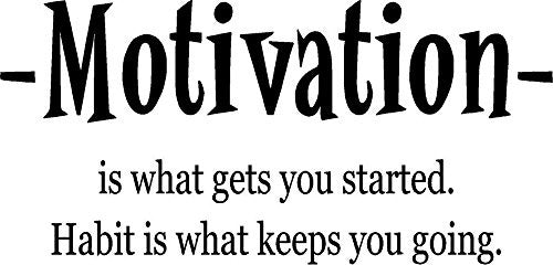 2018 NEW   Motivation Habit Fitness Quote Motivational Workout Exercise Wall Decal
