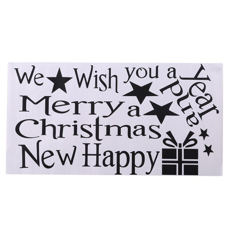Removable Merry Christmas Tree Wall Stickers Art Vinyl Decal Home Window Decor