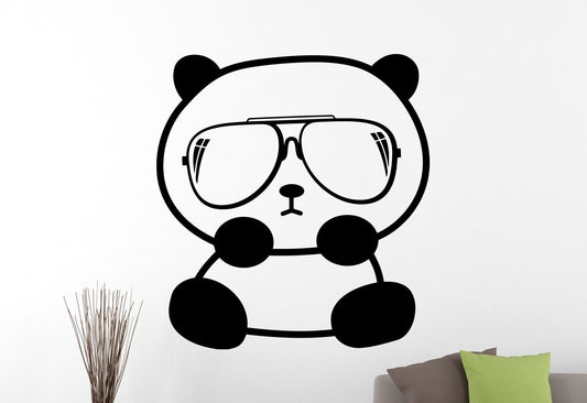 New Brand  Panda Wall Sticker Bear Decal Animal Wall Decor Stickers Vinyl Designs Wall Art Living Room Wall Decor Waterproof Stickers