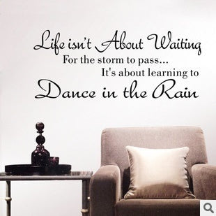 Fashion    dance in the rain wall stickers home decoration bedroom wallpaper wall art decor wall sticker murals arts