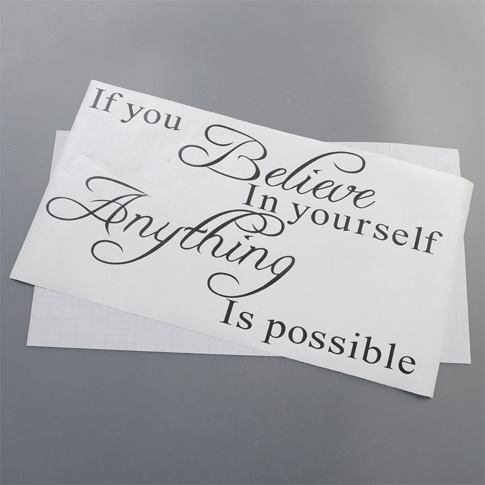 New Brand  Inspirational Quote If You Believe In Yourself Decals Wall Sticker Art Decal Mural Sticker Decal Decor