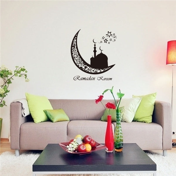 Fashion    DIY Waterproof Wall Sticker Karim Ramadan Islamism Culture Wall Art Decals Creative Wallpaper for Living Room Background Decoration