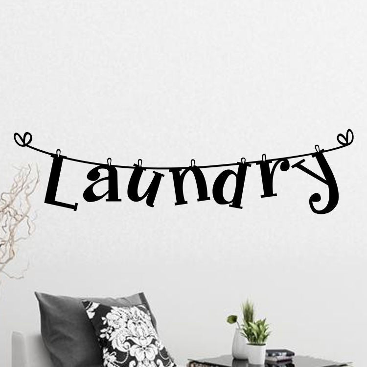 High-quality   Laundry Room Wall Sticker Home Decor Popular Vinyl Removable Decals Washhouse