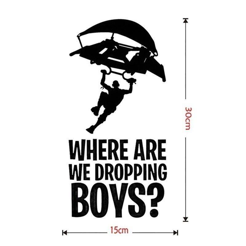 New Fashion 1Pcs Characters Silhouette Wall Art Stickers Vinyls Decals