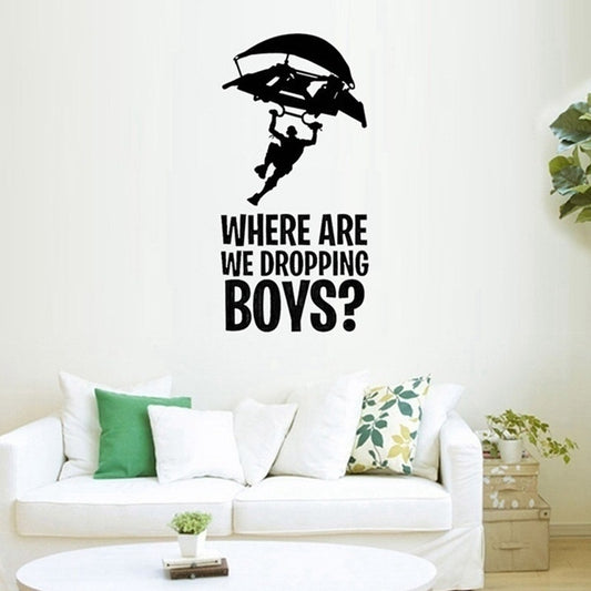 New Fashion 1Pcs Characters Silhouette Wall Art Stickers Vinyls Decals