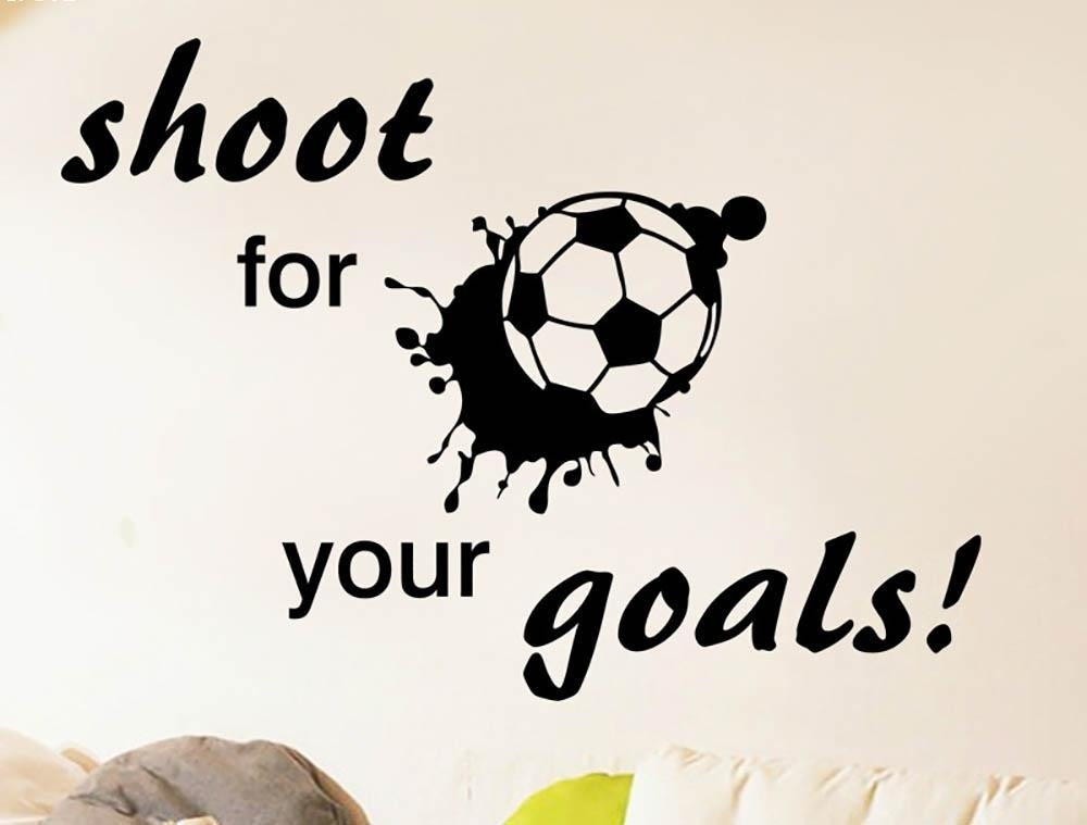 New Fashion  Creative  football soccer pattern bedroom background wall Sticker home decoration