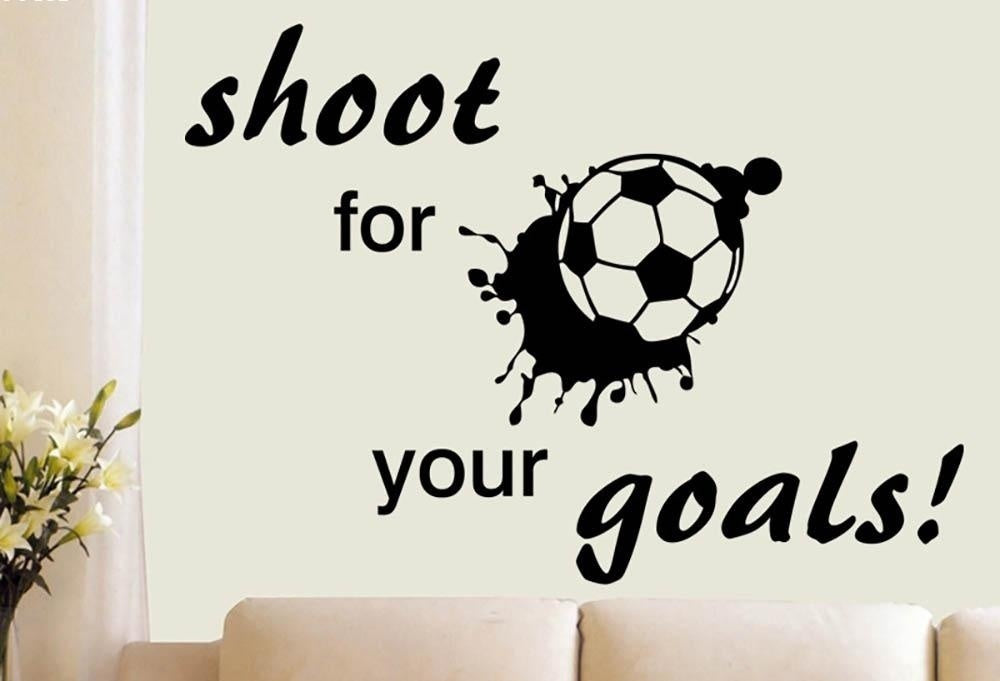 New Fashion  Creative  football soccer pattern bedroom background wall Sticker home decoration