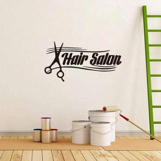 Fashion  ly Arrived Removable Wall Stickers Vinyl Decor Hair Beauty Salon Barbershop Wall Stickers Home Decoration
