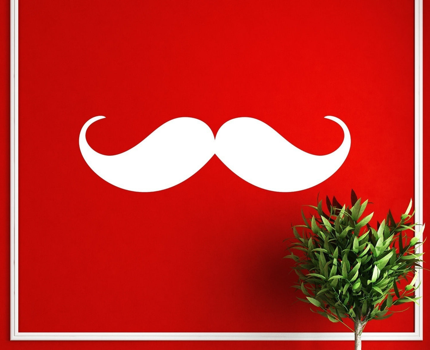 2018 NEW     Home Decoration-Vinyl Wall Decal Mustache -Wall Sticker