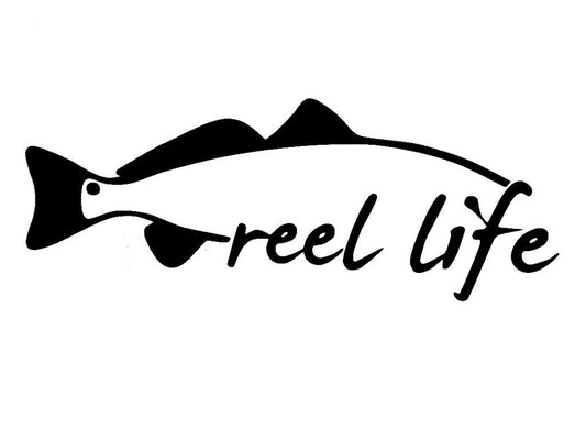 2018 NEW  Reel life fishing trout red fish snook bait rod window sticker vinyl decal