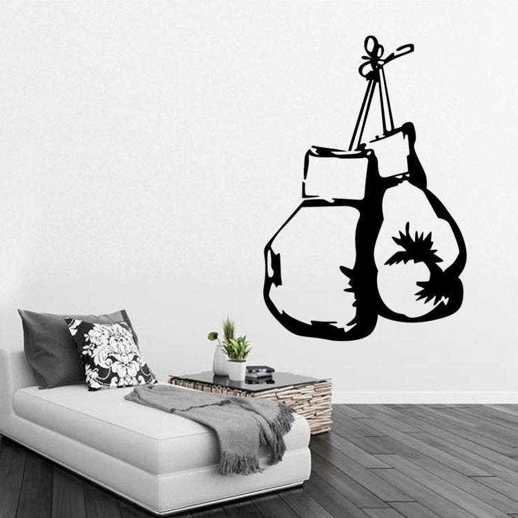 Sport Boxing Bag Wall Sticker for Boys Rooms Removable Art Home Decor Mural
