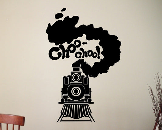 New Hot   Train Wall Decal Train Stickers Home Interior Design Living Room Decor Bedroom Wall Art Murals Nursery Decor Removable Stickers