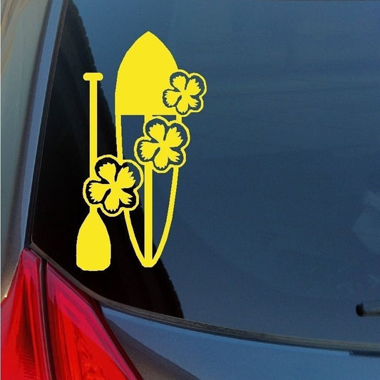 2018 NEW   Hawaiian Hibiscus Stand Up Paddle Surf Boarding vinyl sticker decal Maui Waikiki