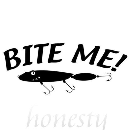 Hot Bite Wall Window Glass Door Car Sticker Laptop Truck Black Vinyl Decal Stickers