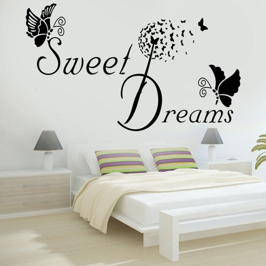 Fashion Détails sur  Big Sweet Dreams Papillon love quote wall stickers chambre amovible Stickers DIY- afficher le titre d'origine