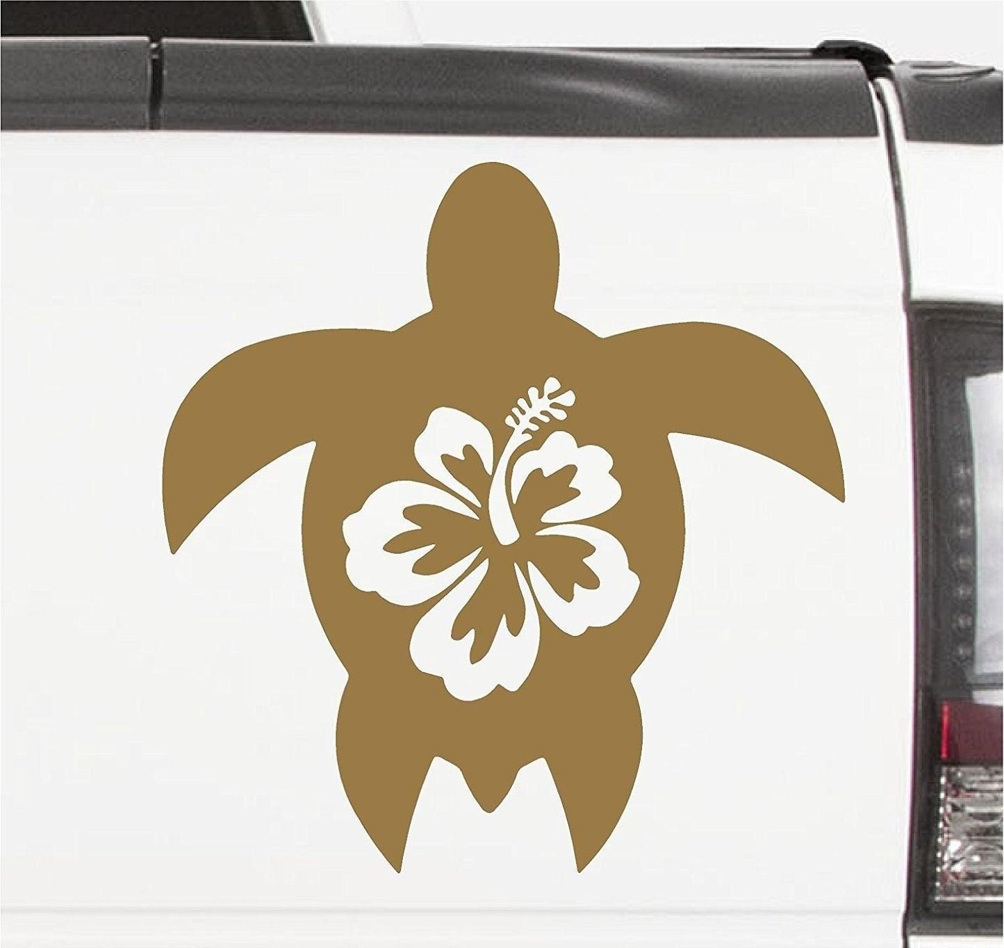 2018 NEW   HIBISCUS TURTLE - Tropical - Car, Truck, Notebook, Vinyl Decal Sticker