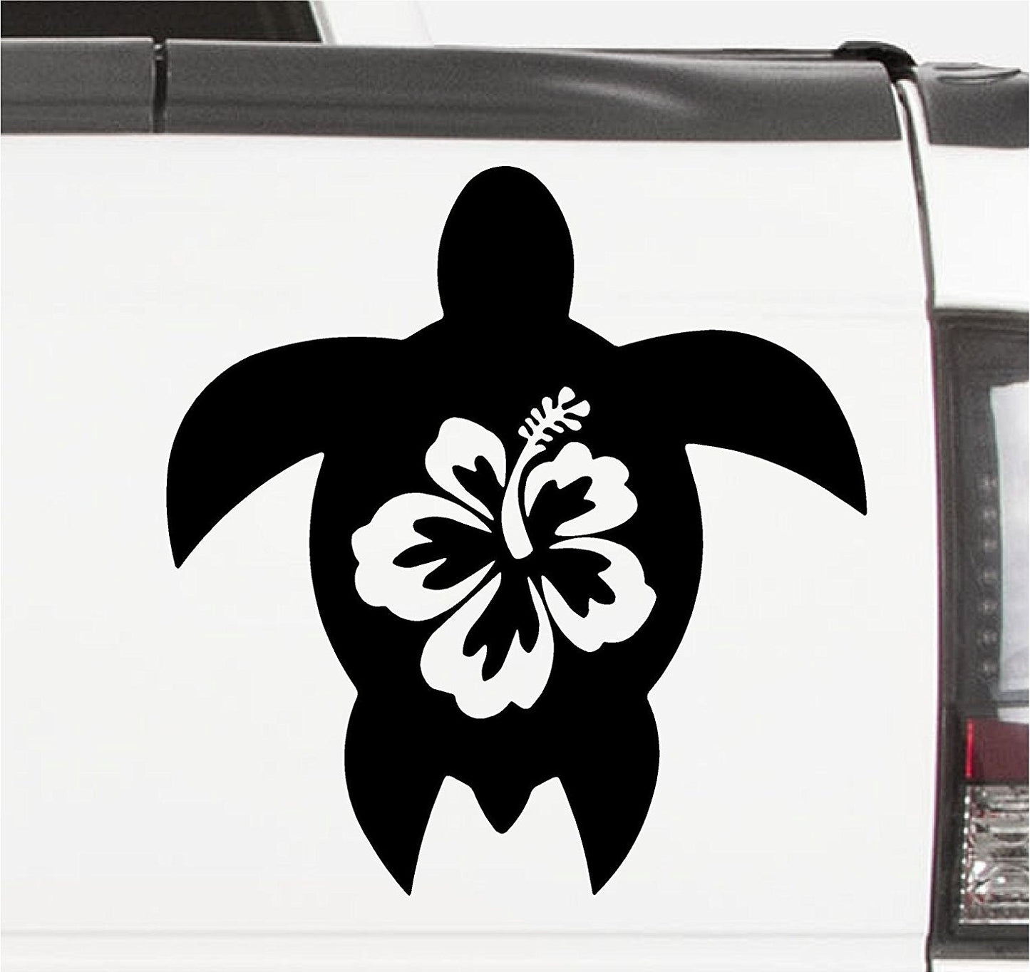 2018 NEW   HIBISCUS TURTLE - Tropical - Car, Truck, Notebook, Vinyl Decal Sticker