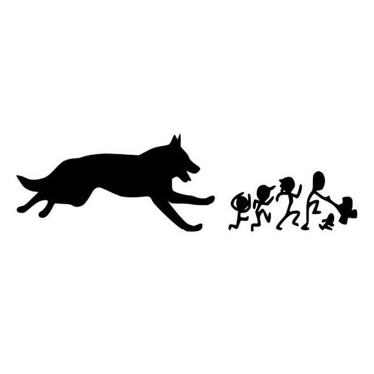New Hot    German Shepherd Family Car Stickers Creative Vinyl Decal Car Styling Bumper Accessories